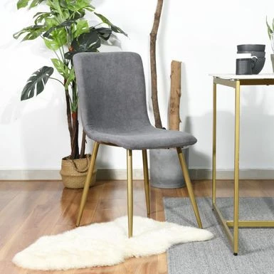 Carson Carrington Upholstered Dining Chair Golden Leg (Set Of 4) - Dark Grey 15 Carson Carrington Upholstered Dining Chair Golden Leg (Set Of 4) - Dark Grey - Image 13