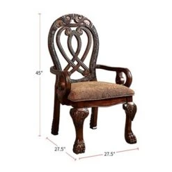 Set Of 2 Dining Arm Chairs - Cherry -Gourmet Interiors 98bf8ae1 db8e 4e9b 9a5f 3ef67df241c0