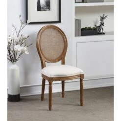 Stella Oval Back Chair - Linen -Gourmet Interiors 99a264a5 5a51 4371 accf b624a6af179c
