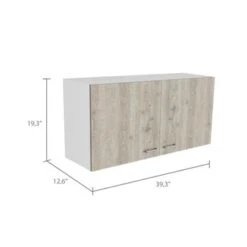 Boahaus Avignon Wall Cabinet (White-Light Grey ) - Grey -Gourmet Interiors 99ac30dd 250e 47e8 b10f d3fc484a7afe