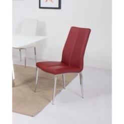 Somette Alyssa Starphire White 5-Piece Dining Set - White -Gourmet Interiors 99d46f55 5535 40cf aa83 a9ef0a35df80