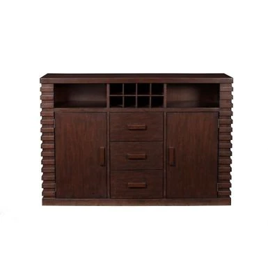 Wooden Sideboard With 3 Drawers And 2 Door Cabinets Brown 3 Wooden Sideboard With 3 Drawers And 2 Door Cabinets Brown