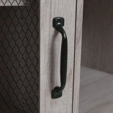 DH BASIC Coastal White 47" 6-shelf Buffet With Wine Storage By Denhour - Coastal White 6 DH BASIC Coastal White 47" 6-shelf Buffet With Wine Storage By Denhour - Coastal White - Image 4