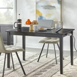 Simple Living Asher Dining Table With USB Port - Espresso -Gourmet Interiors 9b769b29 7d05 4687 899f b1f128b63f89
