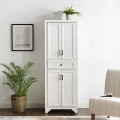 Tara Pantry - 23.75"W X 15"D X 67.75"H - White -Gourmet Interiors 9be5777d 5f49 43eb aaef 79d404eda24b