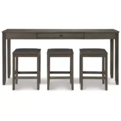 Gray Caitbrook Rectangular Dining Room Counter TBL Set(4/CN) -Gourmet Interiors 9c0a2e83 424d 40a1 a348 52e1691b4f1c