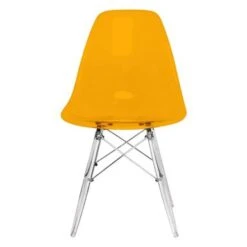 LeisureMod Dover Acrylic Transparent Dining Chair (Set Of 4) - White Red -Gourmet Interiors 9c3afc69 5546 415d 88ec c5e6e3d76095