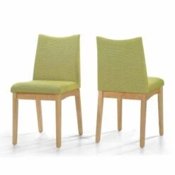 Dimitri Mid-Century Fabric Dining Chair (Set Of 2) By Christopher Knight Home - Mint With Walnut -Gourmet Interiors 9c838628 7146 4b7f b268 a754df3b0a81