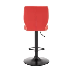 Bardot Adjustable Height Red Faux Leather Swivel Bar Stool -Gourmet Interiors 9cf713a2 fb5a 4534 87a3 306f1ff270a6