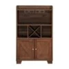 Monita Wooden 4 Bottle Wine Cabinet By Christopher Knight Home - Walnut/ Dark Brown -Gourmet Interiors 9d22366d 6322 459c a8ab 68e3a191da85