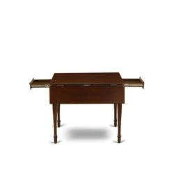 Wooden Dining Table And Chocolate Linen Fabric Upholstery Seat Kitchen Dining Chairs - Mahogany Finish (Pieces Option) - MZNO3-MAH-C 26 Wooden Dining Table And Chocolate Linen Fabric Upholstery Seat Kitchen Dining Chairs - Mahogany Finish (Pieces Option) - MZNO3-MAH-C -Gourmet Interiors 9e1bbbae 452b 4ed0 88e5 61543b5b58fa