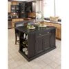 The Gray Barn Firebranch 3-pc. Distressed Black Kitchen Island Set - With Seating - Black - Granite -Gourmet Interiors 9e3246ca 482c 466e bb3c 009018de6fc7