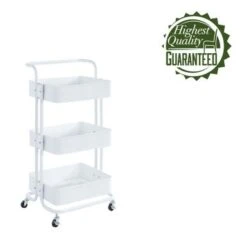 Porthos Home Casey 3-tier Organization And Storage Rolling Cart - Black -Gourmet Interiors 9ef225fd f82d 4242 9f38 7d349674b9d2