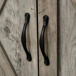 HOMCOM 32" Farmhouse Barn Door Style Sideboard Cabinet,Buffet Storage Cabinet Coffee Bar For Living Room Or Entryway - Natural 30 HOMCOM 32" Farmhouse Barn Door Style Sideboard Cabinet,Buffet Storage Cabinet Coffee Bar For Living Room Or Entryway - Natural -Gourmet Interiors 9f13e59f 9f28 4892 9a51 ca6958a6a6e9