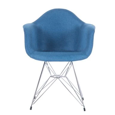 Porthos Home Upholstered Dining Armchairs W/ Metal Legs (Set Of 2) - Blue 13 Porthos Home Upholstered Dining Armchairs W/ Metal Legs (Set Of 2) - Blue - Image 11