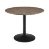 Round Wood Dining Table With Metal Base In Walnut And Black - Walnut And Black - Walnut And Black -Gourmet Interiors 9f7a2ba4 215b 4fa4 a454 8adf5d3a89e7