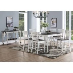Jillian Farmhouse Counter Height Dining Set By Greyson Living - 7-Piece Set With 1 Table And 6 Chairs 11 Jillian Farmhouse Counter Height Dining Set By Greyson Living - 7-Piece Set With 1 Table And 6 Chairs -Gourmet Interiors 9faff372 892f 4414 aceb 6082e9d8b4cf