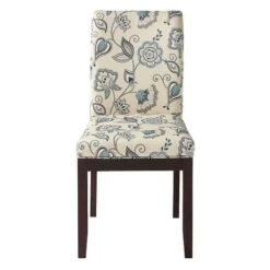 OSP Home Furnishings - Dakota Parsons Traditional Fabric Home Chair - Avignon Sky -Gourmet Interiors a01fdec6 222a 5713 8be4 11fc687db85d