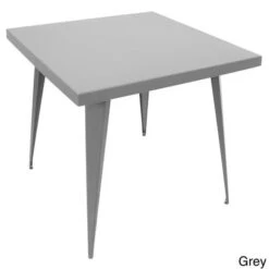 Austin Industrial Dining Table 32" X 32" - Austin Industrial Dining Table Silver -Gourmet Interiors a0372377 9013 4968 add3 686ca0e59709
