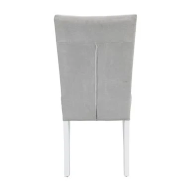 ACME Elizaveta Side Chair In Gray And White High Gloss (Set Of 2) - Set Of 2 - Gray And White High Gloss - Dining Height 6 ACME Elizaveta Side Chair In Gray And White High Gloss (Set Of 2) - Set Of 2 - Gray And White High Gloss - Dining Height - Image 4