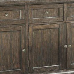 Transitional Wood And Metal Server With Drawers, Brown - Brown 9 Transitional Wood And Metal Server With Drawers, Brown - Brown -Gourmet Interiors a073e769 b9c0 45b8 a7ad 1fd8a597b77d