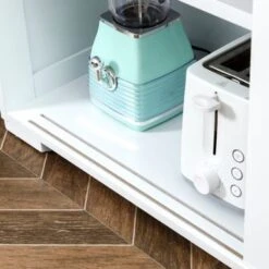 HOMCOM Modern Kitchen Sideboard, Stackable Storage Cabinet, Sliding Glass Door Console, Cupboard Serving Buffet For Kitchen - Black -Gourmet Interiors a1027815 3adf 44d6 8041 2dc71391ecc9