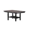 Rubberwood Dining Table With Shelf In Dark Coffee - Standard Height -Gourmet Interiors a170c5ee 1ea8 4435 ba08 825f3dbee5d6