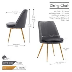 Porthos Home Tori Velvet Gold Legs Kitchen Dining Room Chair - Pink -Gourmet Interiors a1d38653 4e20 4e28 9efc 9508d1419613