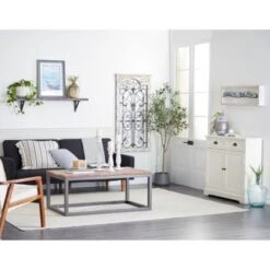 MDF Farmhouse Cabinet 35 X 40 X 12 - Cream -Gourmet Interiors a2073761 646a 4f1e b916 73769a9847d2