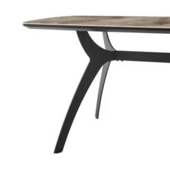 Andes Ceramic And Metal Rectangular Dining Room Table - Grey -Gourmet Interiors a35eb7df 43ee 467e b3bf 272d75db7491
