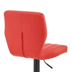 Bardot Adjustable Height Red Faux Leather Swivel Bar Stool -Gourmet Interiors a41e0311 e27a 4377 9c88 aebfc1c5d295