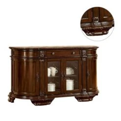 Traditional Round Server In Brown Cherry - Cherry Brown -Gourmet Interiors a42e3fcb 0104 4a3d b77f e5b5171d9399