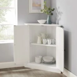 Shoreline Stackable Corner Pantry - N/A - White -Gourmet Interiors a525981d cc85 44a8 83af 701db2f3d0c5