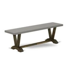 East West Furniture Dinette Set, A Dinner Table And Padded Chairs With Linen Fabric Seat (Pieces Option) - V796MZN32-5 -Gourmet Interiors a52ec332 7522 4697 99cc b3b803d4eee2