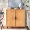 Simple Living Messina 2-Door Cabinet - Natural Pine -Gourmet Interiors a564507e 95f5 46c7 90af 7a100f8140c2