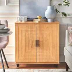 Simple Living Messina 2-Door Cabinet - Natural Pine