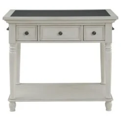 Nottingham Kitchen Island - Stationary - Antique White -Gourmet Interiors a56c5e10 f8ae 41d0 aae7 bf1c0e8664c7
