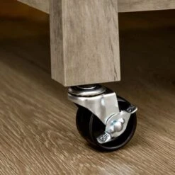 HOMCOM Kitchen Cart Rolling Kitchen Island Utility Trolley With Stainless Steel Top & Storage Wine Rack - 42.5"W X 19"D X 35"H - Kitchen Cart - Grey -Gourmet Interiors a58ddfcb d654 4344 b29c 7319856c4d6a