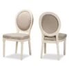 Baxton Studio Louis Traditional & French Inspired Wood Dining Chair Set(2PC) - Grey, White -Gourmet Interiors a5bbffd0 e75f 4c34 9ba2 9b0637f1c721