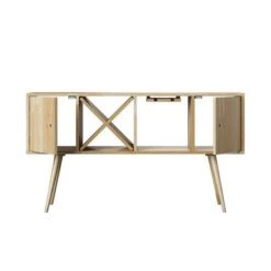 Carson Carrington Shorewood Mid-Century Modern Wood Sideboard - White Wash Finish -Gourmet Interiors a6e7c4b3 4cfc 4123 8059 5f92042a46bf