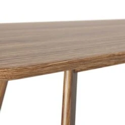 Wesley Mid-Century Modern Rectangular Dining Table 60" - Walnut -Gourmet Interiors a70a8fe7 7ff4 4b21 91fe 3c262439a2b7