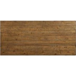 Wooden Dining Table In Rustic Oak Finish - 96 Inch Length - Rustic Oak -Gourmet Interiors a8506d77 a2fc 4f70 ac88 59eefc2c02f0