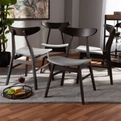 Carson Carrington Pautrask Upholstered 4-piece Dining Chair Set - Light Grey -Gourmet Interiors a871846e 85f0 4c5d 9266 43d5646d2dde