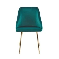 Porthos Home Pema Dining Chairs Set Of 2, Velvet, Gold Chrome Legs - Grey -Gourmet Interiors a95daa06 57cd 4c16 83c9 b8febe4afd34