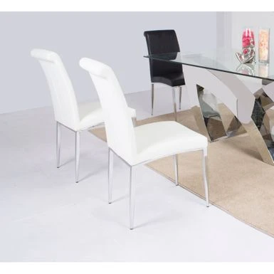 Somette Contemporary Upholstered Cantilever Side Chair, Set Of 4 - Grey 13 Somette Contemporary Upholstered Cantilever Side Chair, Set Of 4 - Grey - Image 11