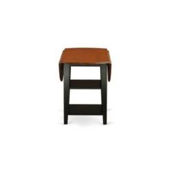 Sudbury Dining Set - A Round Kitchen Table And Dinette Chairs - Black And Cherry Finish (Pieces & Seat Type Options) - SUAN5-BCH-W -Gourmet Interiors aaa17433 db41 4203 9181 6c69150f12ba