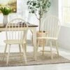 Declan Farmhouse High Back Spindle Dining Chairs (Set Of 2) By Christopher Knight Home - Cream -Gourmet Interiors aaa926b6 9ed9 4831 b10d c8539344d9ad