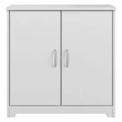 Cabot Small Entryway Cabinet With Doors By Bush Furniture - Ash Gray -Gourmet Interiors aac5e055 36be 4ed9 9319 ce9df9b7feaf