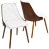 Carson Carrington Arvika Mid-century Modern Walnut Wood Dining Chair - N/A - White 2 Carson Carrington Arvika Mid-century Modern Walnut Wood Dining Chair - N/A - White -Gourmet Interiors aade05fd 8d88 42bc 9fc1 de7ddd5cc892