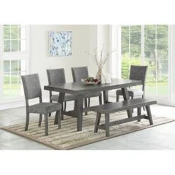 Set Of 2 Upholstered Fabric Dining Chairs - Black -Gourmet Interiors ac5173fe 6e0f 4b7e 8326 0222ce6a3f35